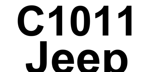 DTC C1011 Jeep - Definição em inglês: Left Front Wheel Speed Sensor Signal Erratic Performance Definição em Português: Sensor de Velocidade da Roda Dianteira Esquerda - Desempenho Irregular do Sinal