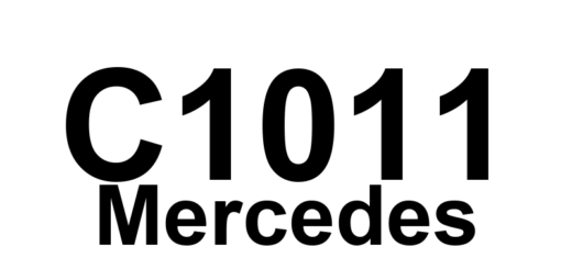 DTC C1011 Mercedes - Definição em inglês: ASR/ETS/ESP Circuit Open or Shorted Definição em Português: Circuito do ASR/ETS/ESP - Aberto ou em Curto