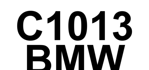 DTC C1013 BMW - Definição em inglês: Brake Booster Pressure Sensor 2 Circuit Electrical Definição em Português: Sensor de Pressão do Servo-Freio 2 - Circuito Elétrico