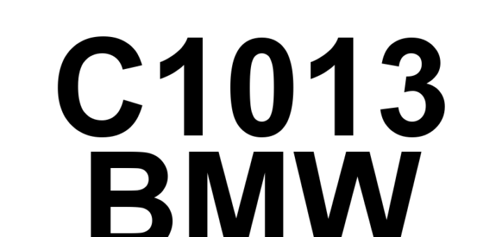 DTC C1013 BMW - Definição em inglês: Brake Booster Pressure Sensor 2 Circuit Electrical Definição em Português: Sensor de Pressão do Servo-Freio 2 - Circuito Elétrico