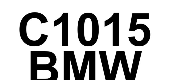 DTC C1015 BMW - Definição em inglês: Brake Booster Pressure Sensor Circuit High Definição em Português: Sensor de Pressão do Servo-Freio - Circuito Alto