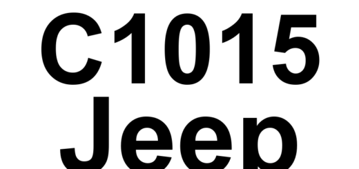 DTC C1015 Jeep - Definição em inglês: Right Front Wheel Speed Sensor Circuit Definição em Português: Circuito do Sensor de Velocidade da Roda Dianteira Direita