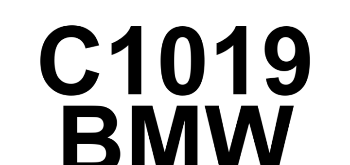DTC C1019 BMW - Definição em inglês: Brake Booster Pressure Sensor Test Pulse Low Definição em Português: Sensor de Pressão do Servo-freio - Pulso de Teste Baixo