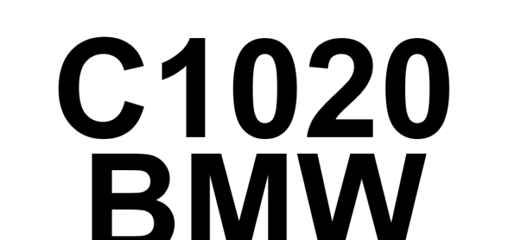 DTC C1020 BMW - Definição em inglês: Brake Booster Travel Sensor Circuit Range/Performance Definição em Português: Sensor de Deslocamento do Servo de Freio - Faixa/Desempenho do Circuito