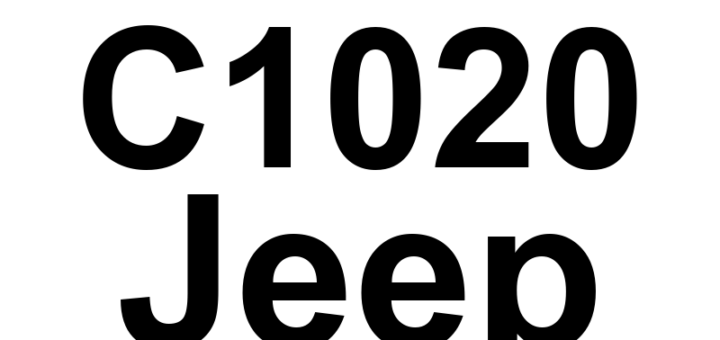 DTC C1020 Jeep - Definição em inglês: Left Rear Wheel Speed Sensor Circuit Definição em Português: Circuito do Sensor de Velocidade da Roda Traseira Esquerda