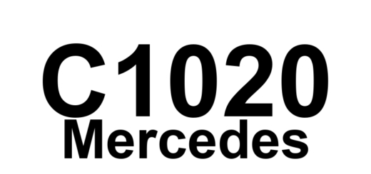 DTC C1020 Mercedes - Definição em inglês: CAN Communication Fault Definição em Português: Falha de comunicação CAN.