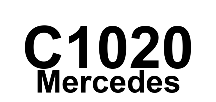 DTC C1020 Mercedes - Definição em inglês: CAN Communication Fault Definição em Português: Falha de comunicação CAN.