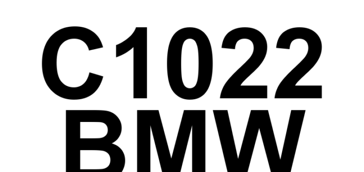 DTC C1022 BMW - Definição em inglês: Brake Booster Pressure Sensor EMC Monitoring Definição em Português: Sensor de Pressão do Servo-Freio - Monitoramento EMC