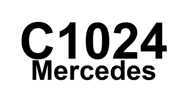 DTC C1024 Mercedes - Definição em inglês: CAN Communication With Engine Control Module Interrupted Definição em Português: Comunicação CAN com o Módulo de Controle do Motor Interrompida.