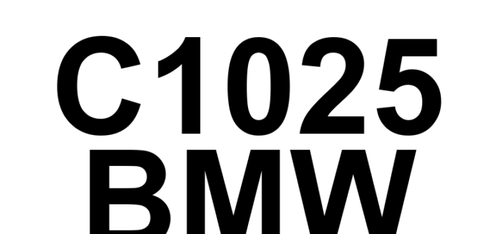 DTC C1025 BMW - Definição em inglês: Brake Booster Pressure Sensor Plausibility Definição em Português: Sensor de Pressão do Servo de Freio - Plausibilidade