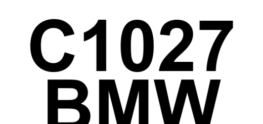 DTC C1027 BMW - Definição em inglês: Brake Booster Pressure Sensor Signal Implausible Definição em Português: Sensor de Pressão do Servo de Freio - Sinal Incoerente
