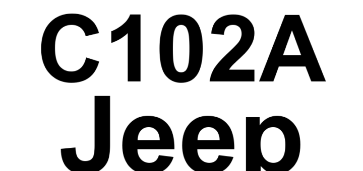 DTC C102A Jeep - Definição em inglês: Left Rear Wheel Speed Comparative Performance Definição em Português: Desempenho Comparativo da Velocidade da Roda Traseira Esquerda