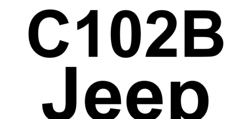 DTC C102B Jeep - Definição em inglês: Right Rear Wheel Speed Sensor Circuit Definição em Português: Circuito do Sensor de Velocidade da Roda Traseira Direita.