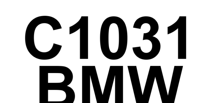 DTC C1031 BMW - Definição em inglês: Brake System Vacuum Sensor Circuit B Electrical Definição em Português: Circuito do Sensor de Vácuo do Sistema de Freio B - Falha Elétrica