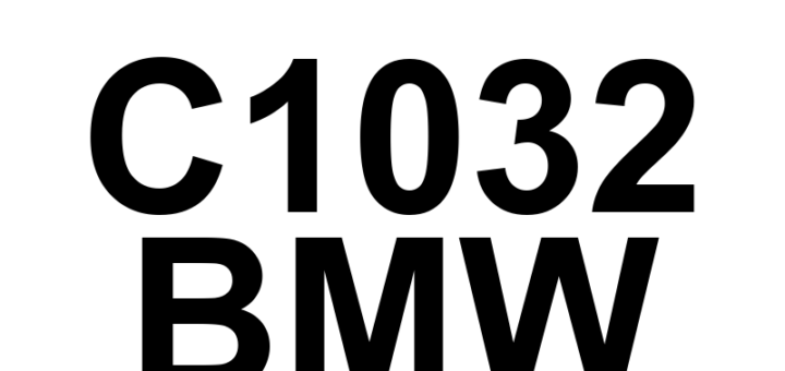 DTC C1032 BMW - Definição em inglês: Brake System Vacuum Sensor Circuit A / B Correlation Definição em Português: Circuito do Sensor de Vácuo do Sistema de Freio - Correlação A/B