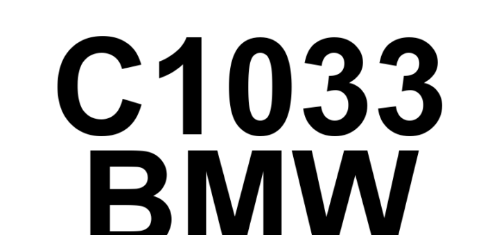 DTC C1033 BMW - Definição em inglês: Brake Fluid Level Too Low Definição em Português: Nível do Fluido de Freio - Muito Baixo