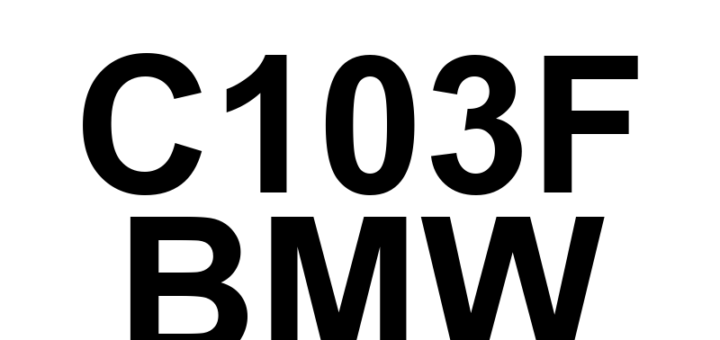 DTC C103F BMW - Definição em inglês: Brake System Sensors Supply Voltage Circuit Definição em Português: Circuito de Tensão de Alimentação dos Sensores do Sistema de Freio - Problema Detectado