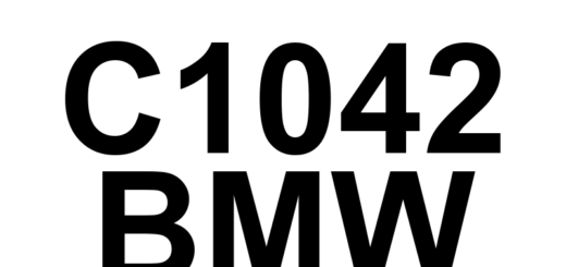 DTC C1042 BMW - Definição em inglês: Brake System Vacuum Pump Control Circuit Low Definição em Português: Circuito de Controle da Bomba de Vácuo do Sistema de Freio - Circuito Baixo