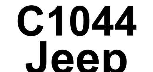 DTC C1044 Jeep - Definição em inglês: Right Rear Tone Wheel Performance Definição em Português: Roda Fônica Traseira Direita - Desempenho inadequado
