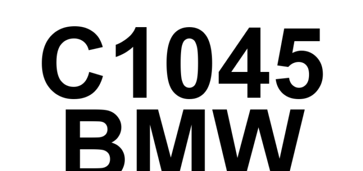 DTC C1045 BMW - Definição em inglês: Brake System Vacuum Pump Over Temperature Definição em Português: Bomba de vácuo do sistema de freio - Superaquecimento.