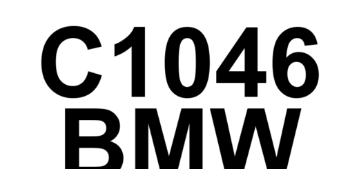 DTC C1046 BMW - Definição em inglês: Brake System Vacuum Pump Fuse Defective Definição em Português: Fusível da Bomba de Vácuo do Sistema de Freio - Defeituoso