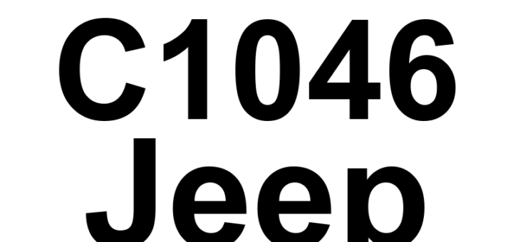 DTC C1046 Jeep - Definição em inglês: Left Front Wheel Pressure Phase Monitoring Definição em Português: Monitoramento da Fase de Pressão da Roda Dianteira Esquerda