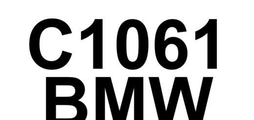 DTC C1061 BMW - Definição em inglês: Brake Pedal Position Sensor Circuit Range/Performance Definição em Português: Sensor de Posição do Pedal de Freio - Faixa/Desempenho do Circuito