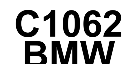DTC C1062 BMW - Definição em inglês: Brake Pedal Position Sensor Circuit Low Definição em Português: Sensor de Posição do Pedal de Freio - Circuito Baixo