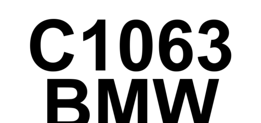 DTC C1063 BMW - Definição em inglês: Brake Pedal Position Sensor Circuit High Definição em Português: Sensor de Posição do Pedal de Freio - Circuito Alta Tensão