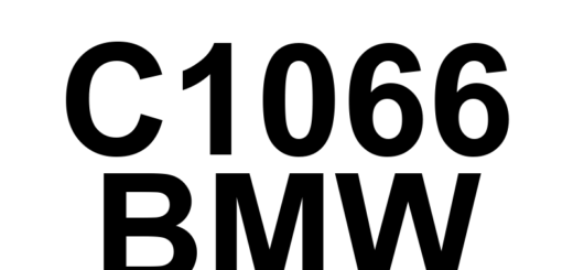 DTC C1066 BMW - Definição em inglês: Brake Pedal Position Sensor Electrical or Sensor Defective Definição em Português: Sensor de Posição do Pedal de Freio - Defeito Elétrico ou Defeito no Sensor