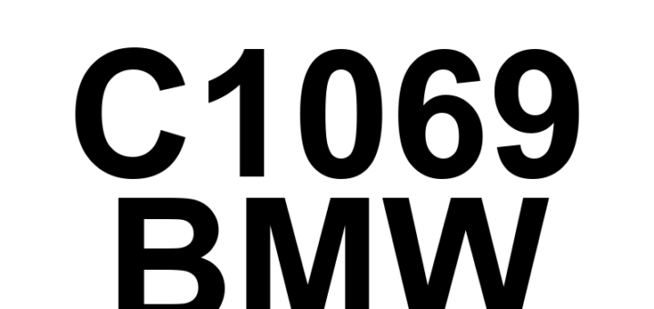 DTC C1069 BMW - Definição em inglês: Brake Pedal Position Sensor Initialization Error Definição em Português: Sensor de Posição do Pedal de Freio - Erro de Inicialização