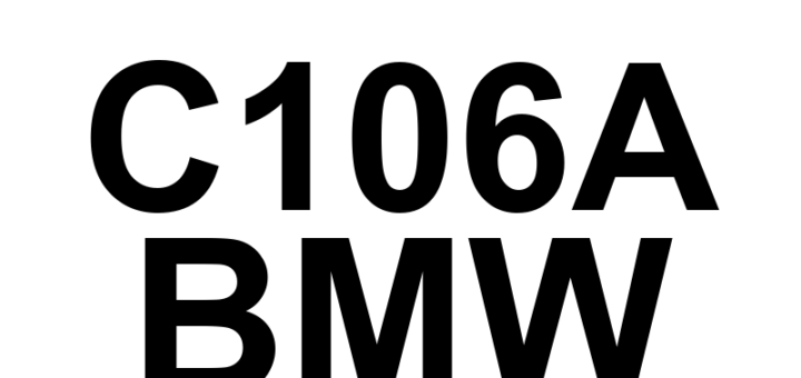 DTC C106A BMW - Definição em inglês: Brake Pedal Position Sensor Gradient Too High Definição em Português: Sensor de Posição do Pedal de Freio - Gradiente Muito Alto
