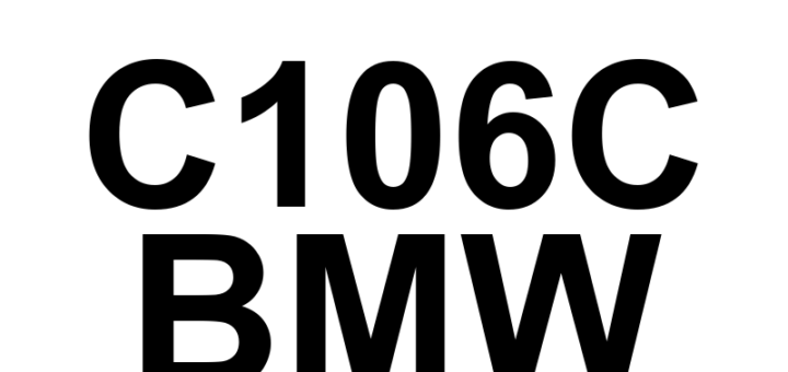 DTC C106C BMW - Definição em inglês: Brake Pedal Position Sensor 'B' Circuit Range/Performance Definição em Português: Sensor de Posição do Pedal de Freio 'B' - Faixa/Desempenho do Circuito