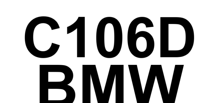 DTC C106D BMW - Definição em inglês: Brake Pedal Position Sensor 'A'/'B' Correlation Definição em Português: Sensor de Posição do Pedal de Freio 'A'/'B' - Correlação