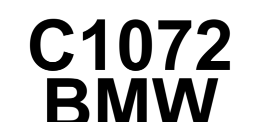 DTC C1072 BMW - Definição em inglês: Brake System Monitoring DSC Definição em Português: Monitoramento do Sistema de Freios - DSC