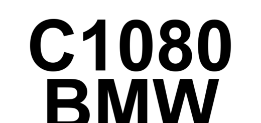 DTC C1080 BMW - Definição em inglês: Brake System Control Module Voltage Low Definição em Português: Módulo de Controle do Sistema de Freio - Tensão Baixa