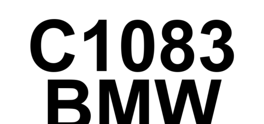 DTC C1083 BMW - Definição em inglês: Brake System Control Module Wrong Coding Definição em Português: Módulo de Controle do Sistema de Freio - Codificação Incorreta