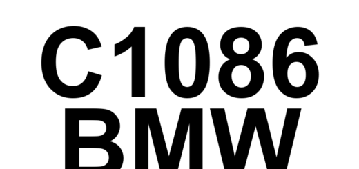 DTC C1086 BMW - Definição em inglês: Internal DSC Control Module Power Control Unit (PCU) Error Definição em Português: Módulo de Controle Interno do DSC - Erro na Unidade de Controle de Energia (PCU)
