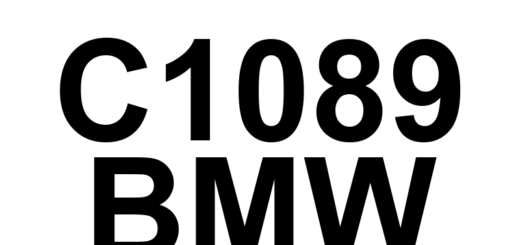 DTC C1089 BMW - Definição em inglês: Internal DSC Control Module FlexRay Controller Memory Access Error Definição em Português: Módulo de Controle DSC Interno - Erro de Acesso à Memória do Controlador FlexRay