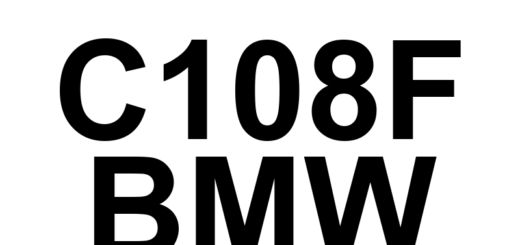 DTC C108F BMW - Definição em inglês: Internal DSC Control Module Valve Coil 'F' Circuit Electrical Definição em Português: Módulo de Controle DSC Interno - Circuito Elétrico da Bobina da Válvula 'F'.
