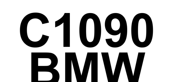 DTC C1090 BMW - Definição em inglês: Internal DSC Control Module Valve Coil 'G' Circuit Electrical Definição em Português: Módulo de Controle DSC Interno - Circuito Elétrico da Bobina da Válvula 'G'