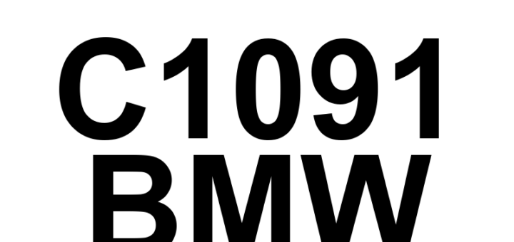 DTC C1091 BMW - Definição em inglês: Internal DSC Control Module Valve Coil 'H' Circuit Electrical Definição em Português: Módulo de Controle DSC Interno - Circuito Elétrico da Bobina da Válvula 'H'