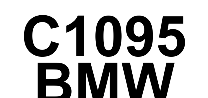 DTC C1095 BMW - Definição em inglês: Internal DSC Control Module Valve Coil 'L' Circuit Electrical Definição em Português: Módulo de Controle DSC Interno - Circuito Elétrico da Bobina da Válvula 'L'.