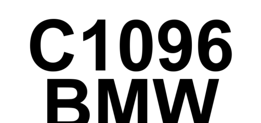 DTC C1096 BMW - Definição em inglês: Internal DSC Control Module Hydraulic Pump Blocked Definição em Português: Módulo de Controle do DSC Interno - Bomba Hidráulica Bloqueada.