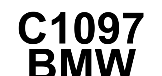 DTC C1097 BMW - Definição em inglês: Internal DSC Control Module Hydraulic Pump Circuit Electrical Definição em Português: Circuito Elétrico da Bomba Hidráulica do Módulo de Controle do DSC Interno