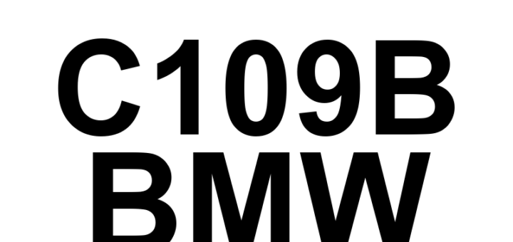 DTC C109B BMW - Definição em inglês: Brake System Control Module SPI-Bus Communication Error Definição em Português: Módulo de Controle do Sistema de Freios - Erro de Comunicação do Barramento SPI