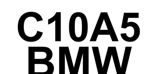 DTC C10A5 BMW - Definição em inglês: Rear Axle Brake Circuit Pressure Too Low Definição em Português: Pressão do Circuito de Freio do Eixo Traseiro - Muito Baixa