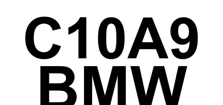 DTC C10A9 BMW - Definição em inglês: Brake Pedal Position/Brake Circuit Pressure Correlation Definição em Português: Posição do Pedal de Freio/Correlação da Pressão do Circuito de Freio