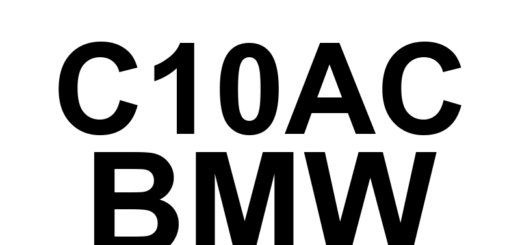 DTC C10AC BMW - Definição em inglês: Brake System Control Module Valve Power Supply Circuit High Definição em Português: Circuito de Alimentação do Módulo de Controle do Sistema de Freio - Tensão Alta