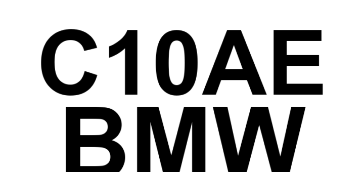 DTC C10AE BMW - Definição em inglês: System Voltage Low Definição em Português: Tensão do Sistema - Baixa